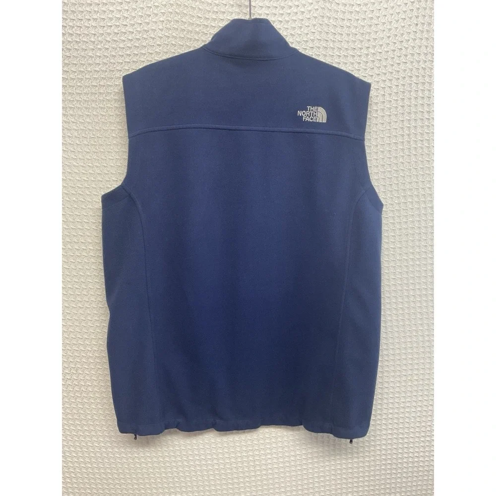 The North Face Vest Men's XL Windwall Fleece Sleeveless Full Zip Navy Blue